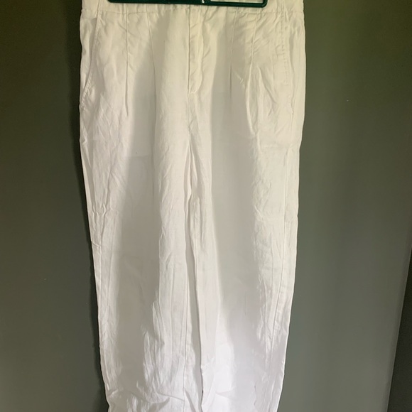 Banana Republic Wide Leg Linen Pants - Subtle Pleats - Picture 3 of 8